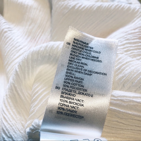 H&M ivory embroidered racer back tank top 4 - Picture 7 of 8